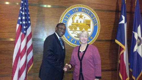 kandeh Yumkella and Mayor of Houston Texas - 2509151
