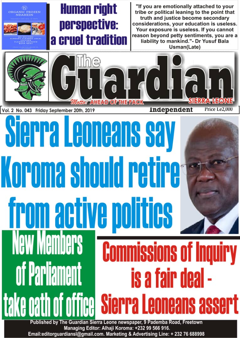 What The Newspapers Say In Sierra Leone Today Sierra Leone Telegraph